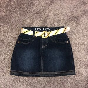 Kids Dark Wash Jean Skirt